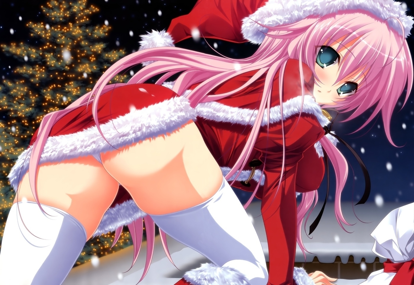 二次ロリ少女のクリスマスイブにふさわしいサンタコスでプレゼントされたい二次エロ画像-33