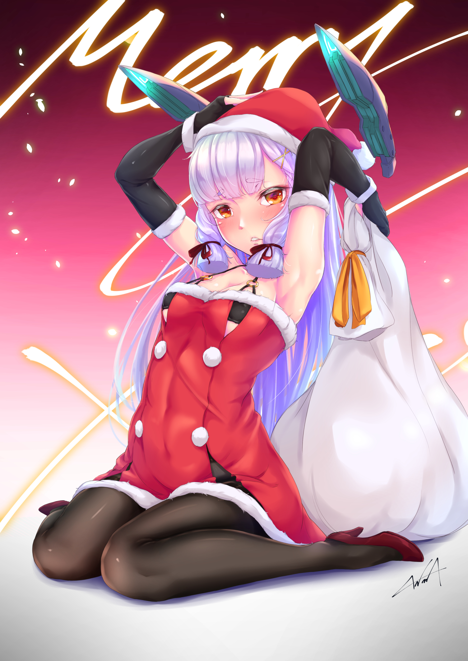 二次ロリ少女のクリスマスイブにふさわしいサンタコスでプレゼントされたい二次エロ画像-37