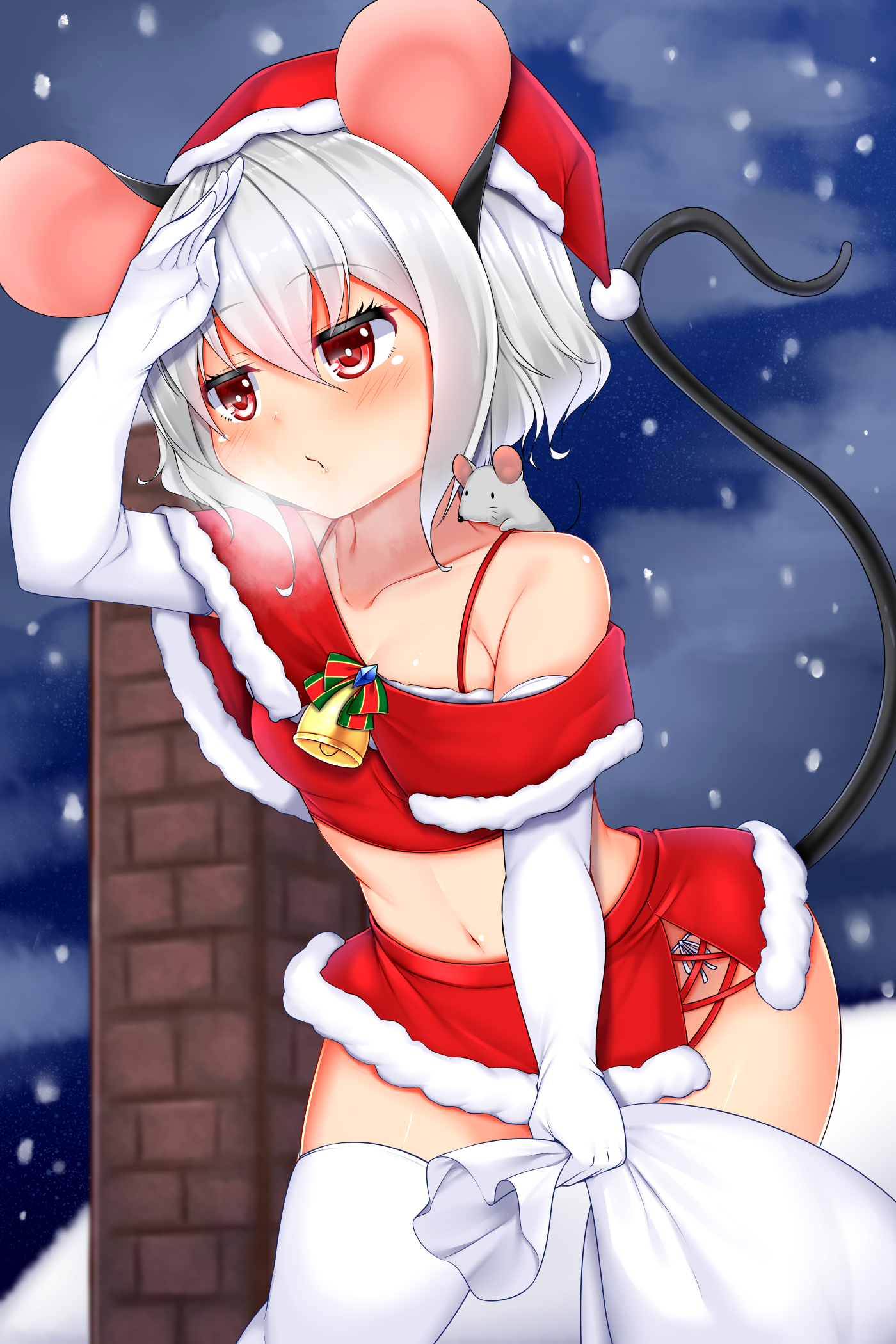 二次ロリ少女のクリスマスイブにふさわしいサンタコスでプレゼントされたい二次エロ画像-38