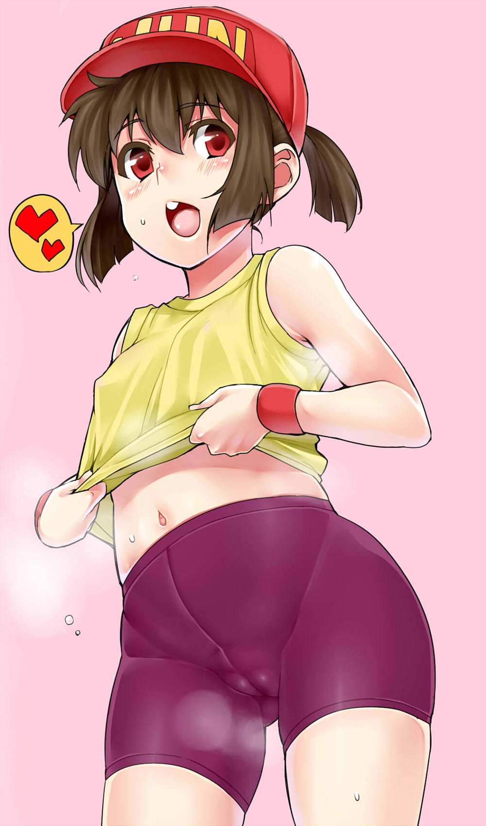 マンスジくっきり見えると嬉しいロリ少女のスパッツ姿！中身を妄想しちゃうロリスパッツ二次エロ画像-28