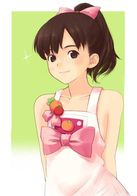 暑いからってそんな恰好で料理してると(襲っちゃうから)危ないロリ裸エプロン挑発二次エロ画像-4