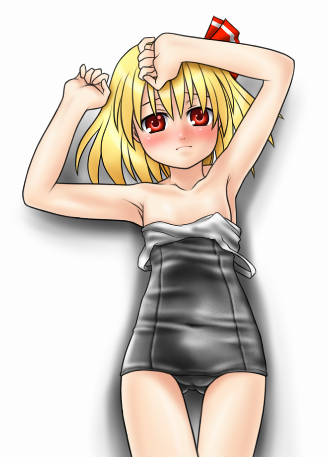 二次ロリ少女の好き水着替えや半脱ぎでスク水の裏地の見えるスク水ロリ二次エロ画像-28