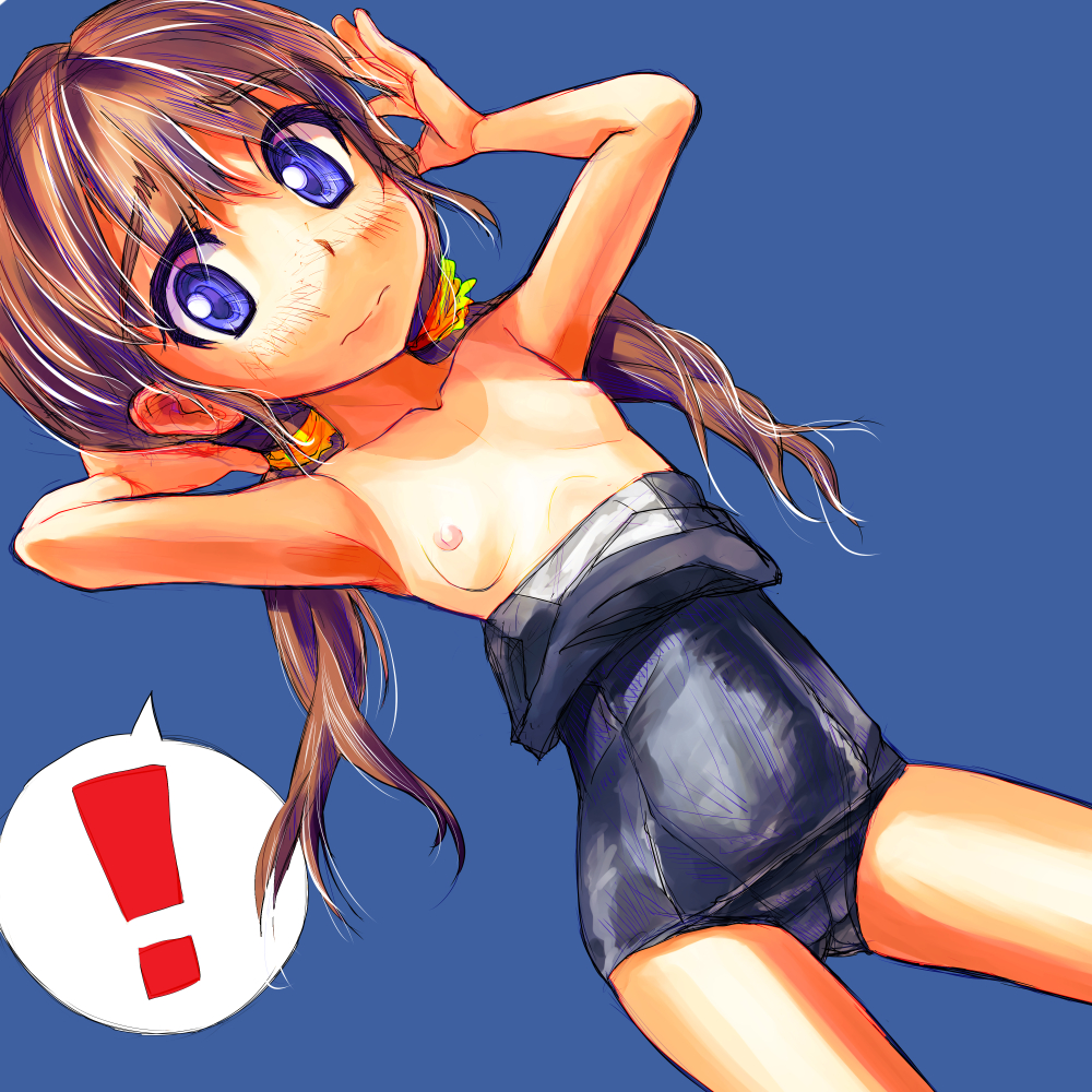 二次ロリ少女の好き水着替えや半脱ぎでスク水の裏地の見えるスク水ロリ二次エロ画像-35