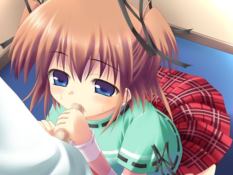 二次ロリ少女に小さなお口でフェラしてもらうオーラルプレイロリ二次エロ画像-19
