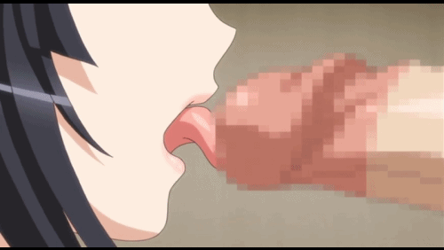 GIFアニメ　フェラチオ　オーラルプレイ　お口　ご奉仕　前戯　口淫　二次エロ画像