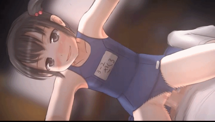 GIFアニメでロリ少女を上にのせてパンパンしちゃう騎乗位や女性上位、座位でロリセクロスしてる二次ロリGIFアニメ-1