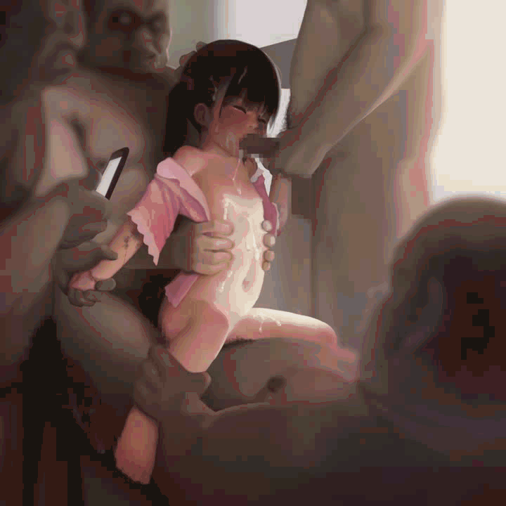 GIFアニメで二次ロリ少女とずっこんばっこん！ロリ少女とセクロスするエロGIFアニメ-14
