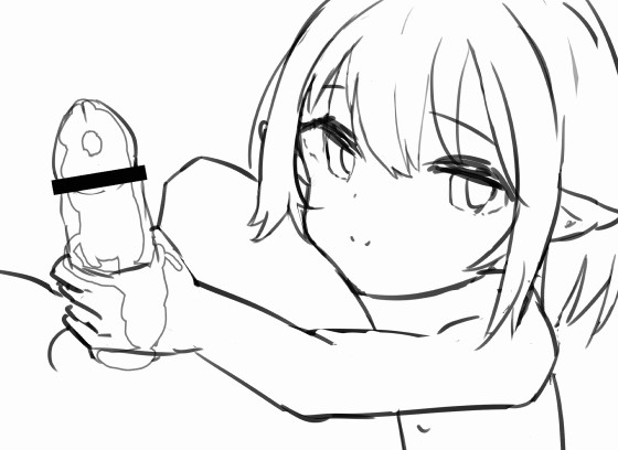 GIFアニメで二次ロリ少女が手コキ足コキフェラチオでおちんちん弄ってくれる二次ロリGIFアニメ-18