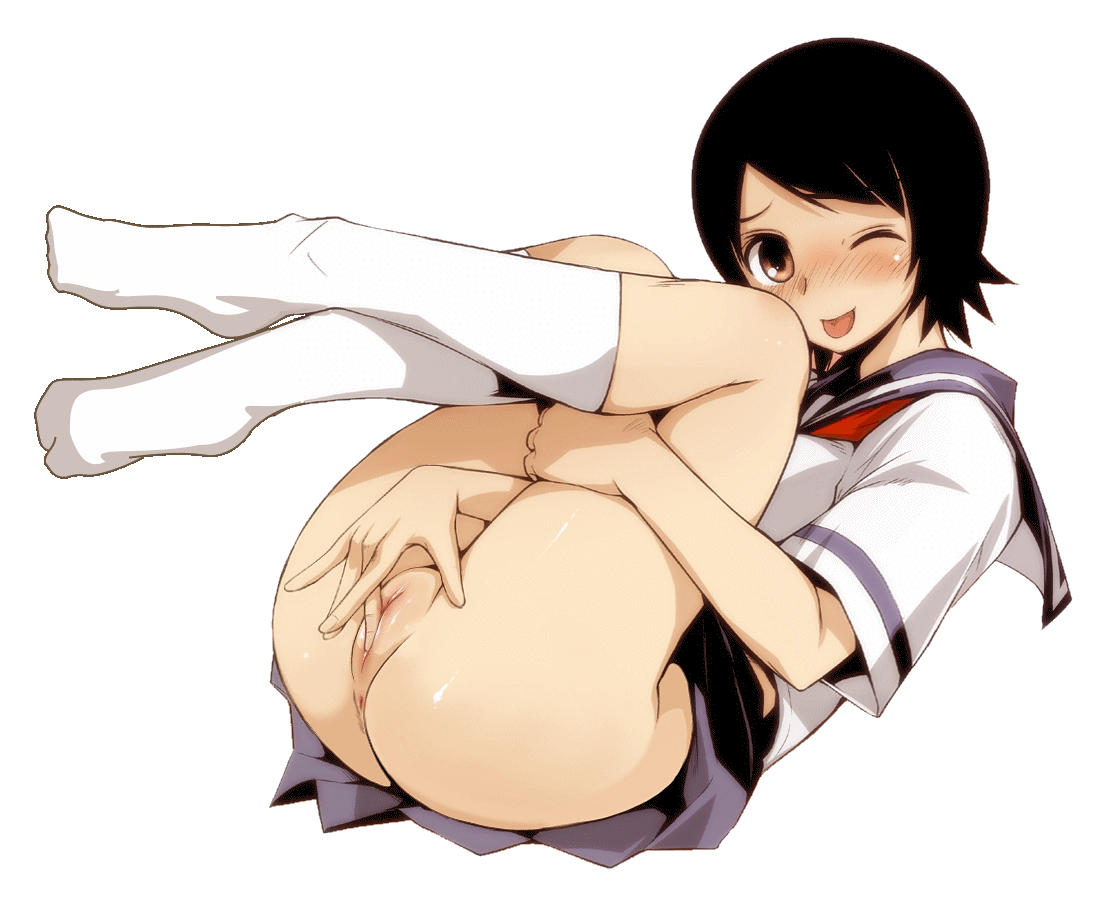 GIFアニメで美少女が指オナニーで自分のおマンコ弄って弄ってる二次オナニー美少女エロGIFアニメ-5