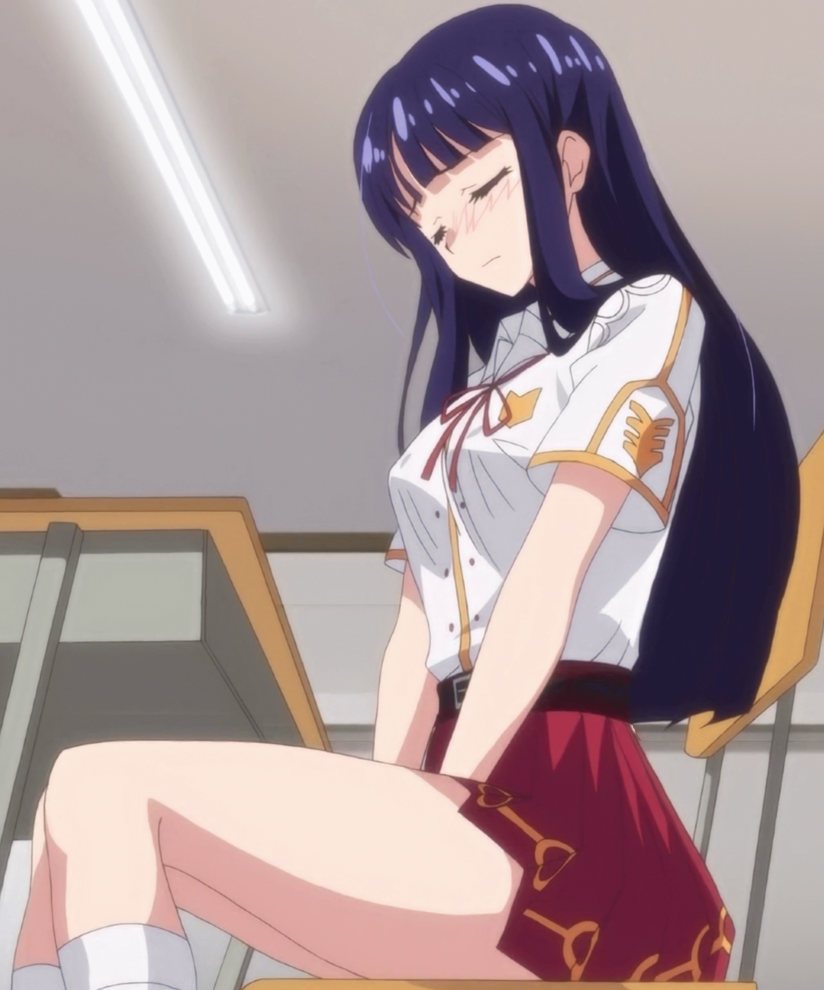GIFアニメで美少女が指オナニーで自分のおマンコ弄って弄ってる二次オナニー美少女エロGIFアニメ-35