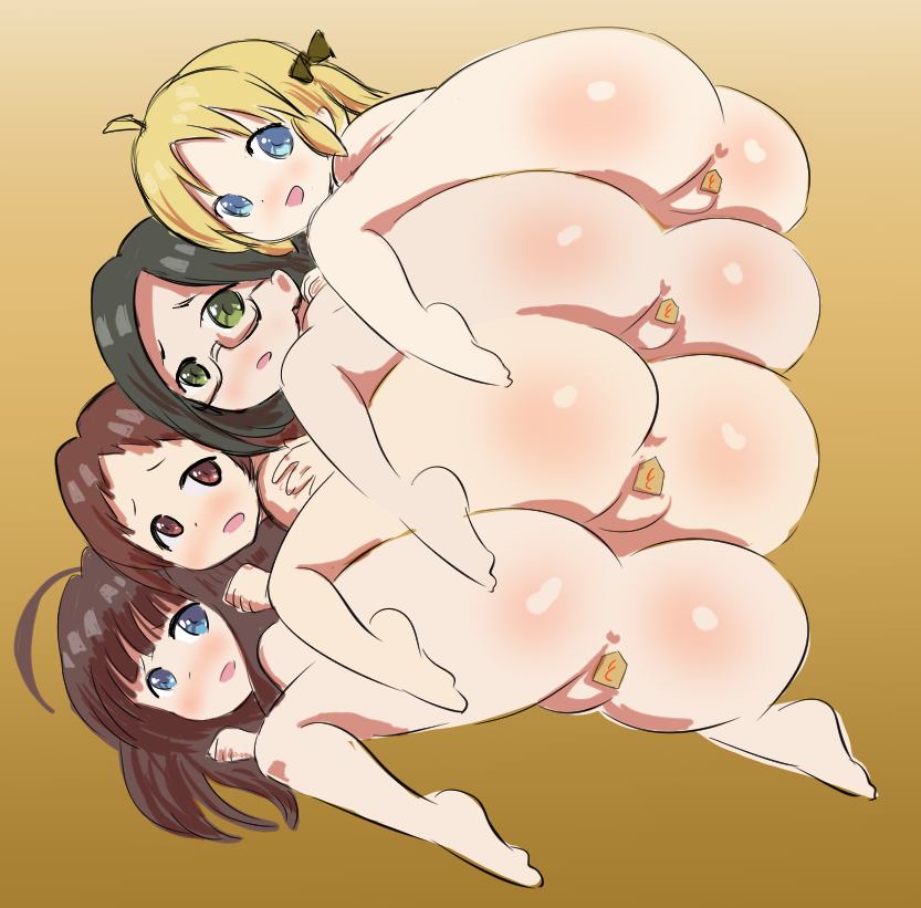 二次美少女のお尻が積み重なってるdogpileもしくは尻タワーの二次エロ画像-17