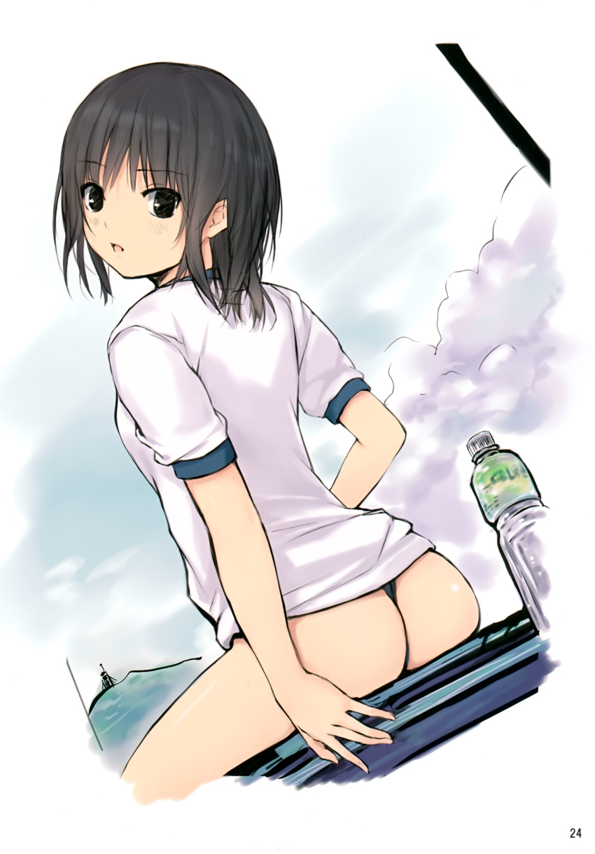 二次微ロリ少女の肉付きよくなって肌も張りがあってすべすべのお尻がたまらない二次エロ画像-36