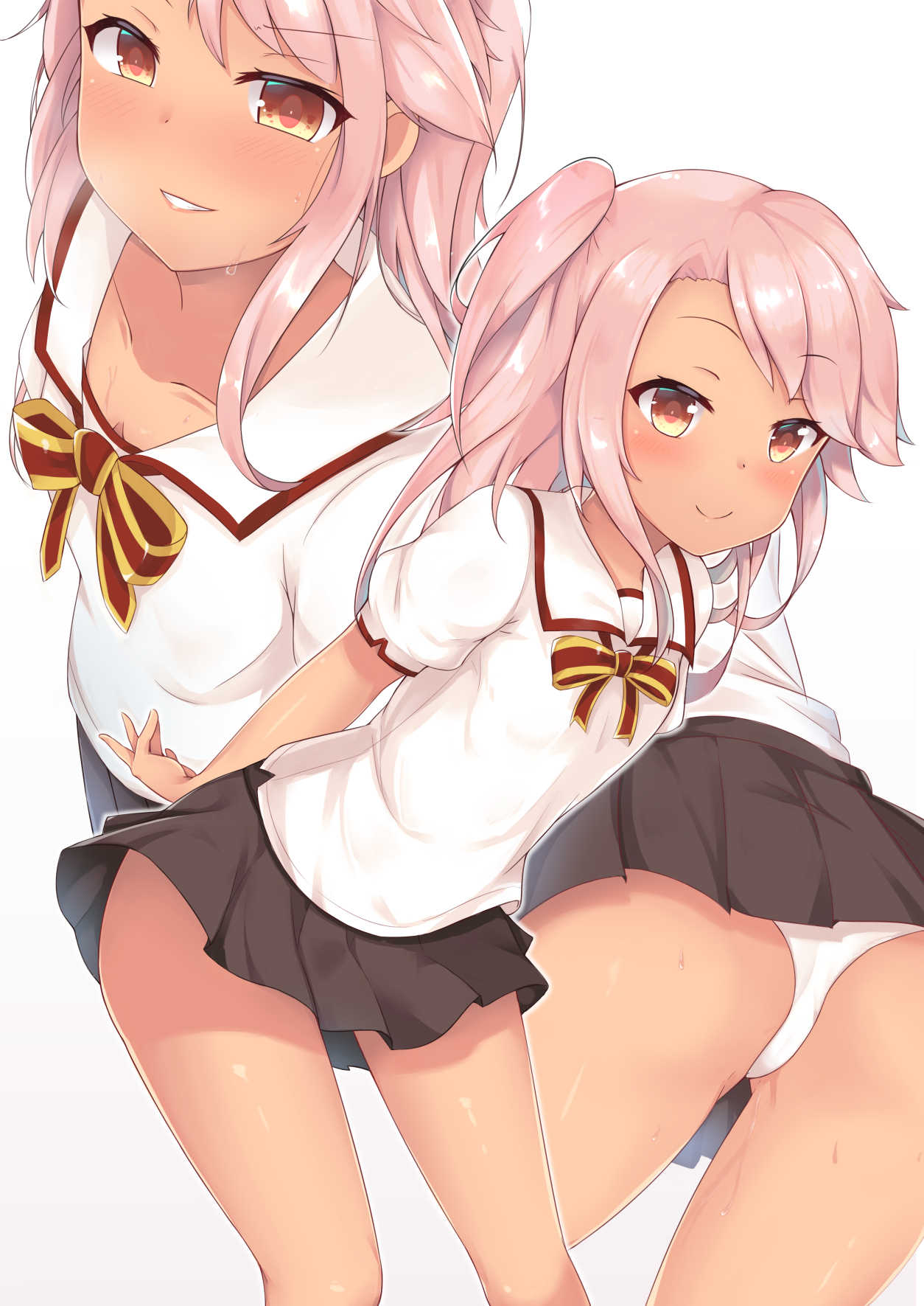 11月4日はいいおしりの日なのでロリ少女のまだまだむっちりして無い肉付きのロリヒップ二次エロ画像-40