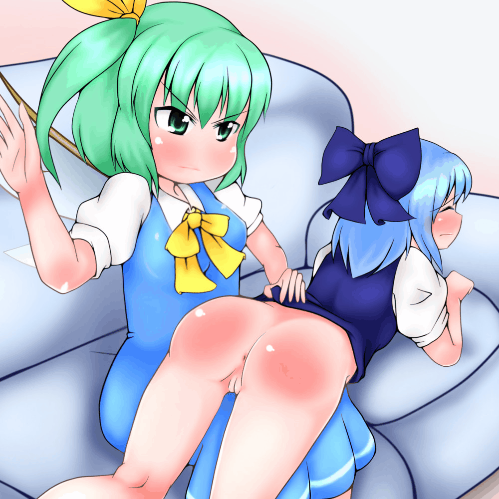 二次ロリ少女のお尻を真っ赤になるまでたたいてる尻叩き、スパンキングでお仕置きロリ少女の二次エロ画像-35
