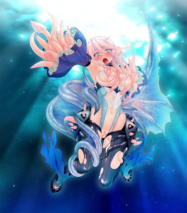 触手服　調教　異種姦　強制アクメ　エロ画像