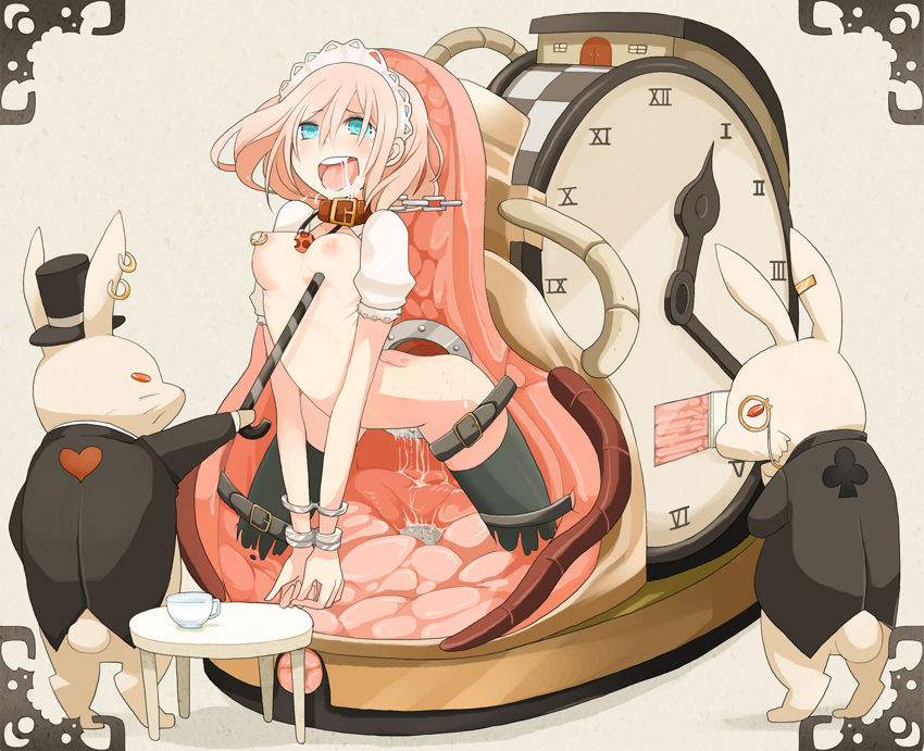 ロリ少女を絶頂マシンに乗せて強制アクメ機械姦調教してるエロ画像-24