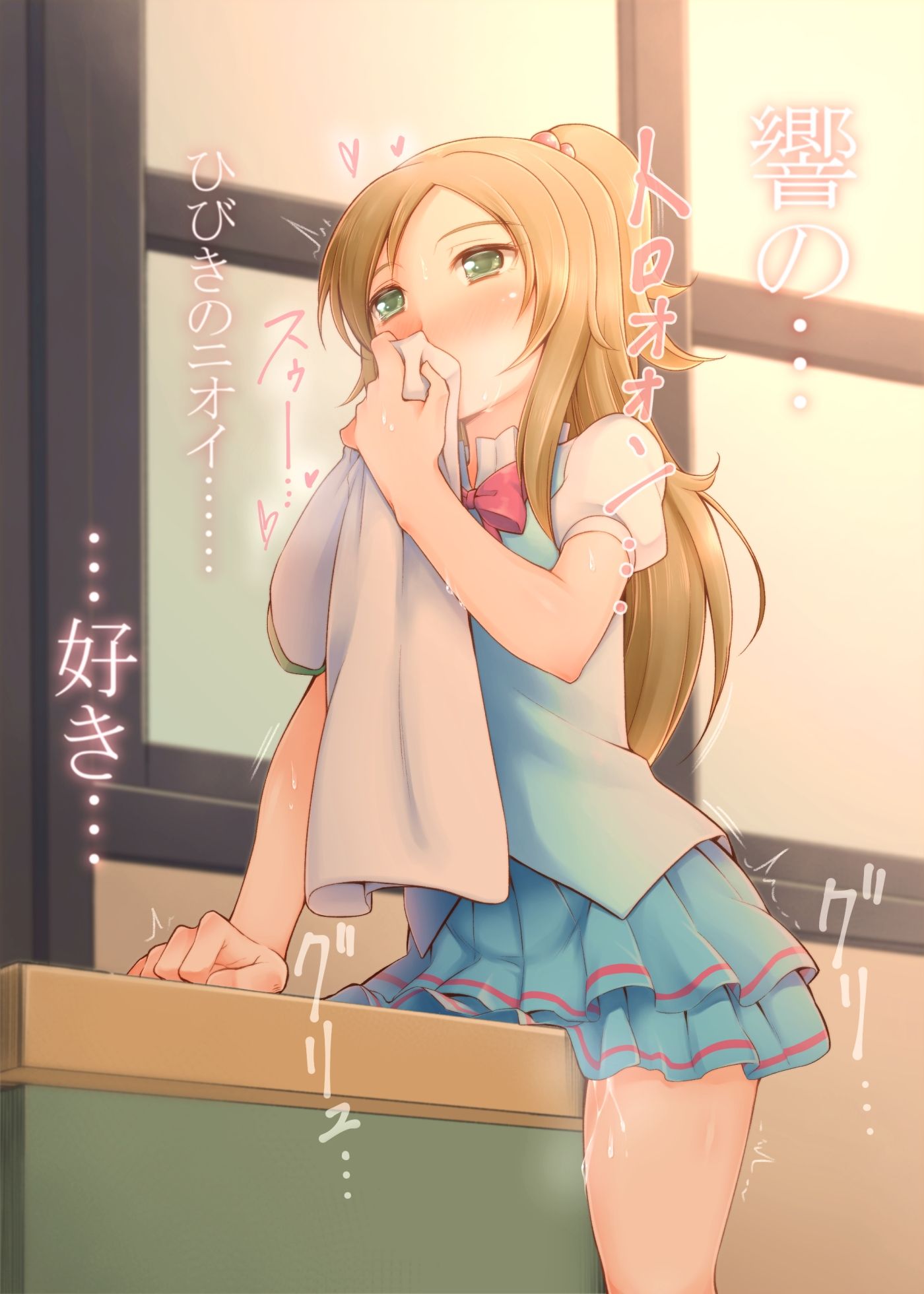 0721オナニーの日だからにおいフェチの美少女がにおい嗅ぎながらオナニーしてる二次エロ画像-31