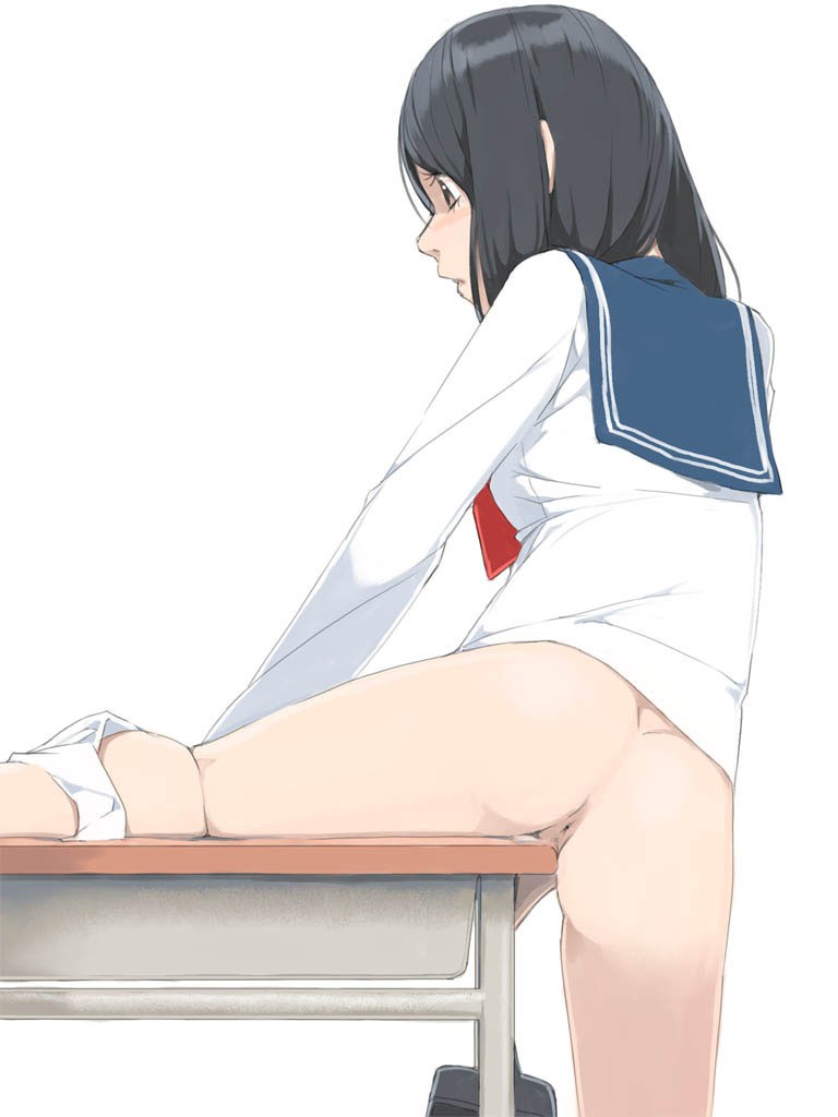 美少女が子供の頃に覚えたこすりつけ角オナニーに今でも夢中なJCやJKぐらいの角オナ二次エロ画像-8