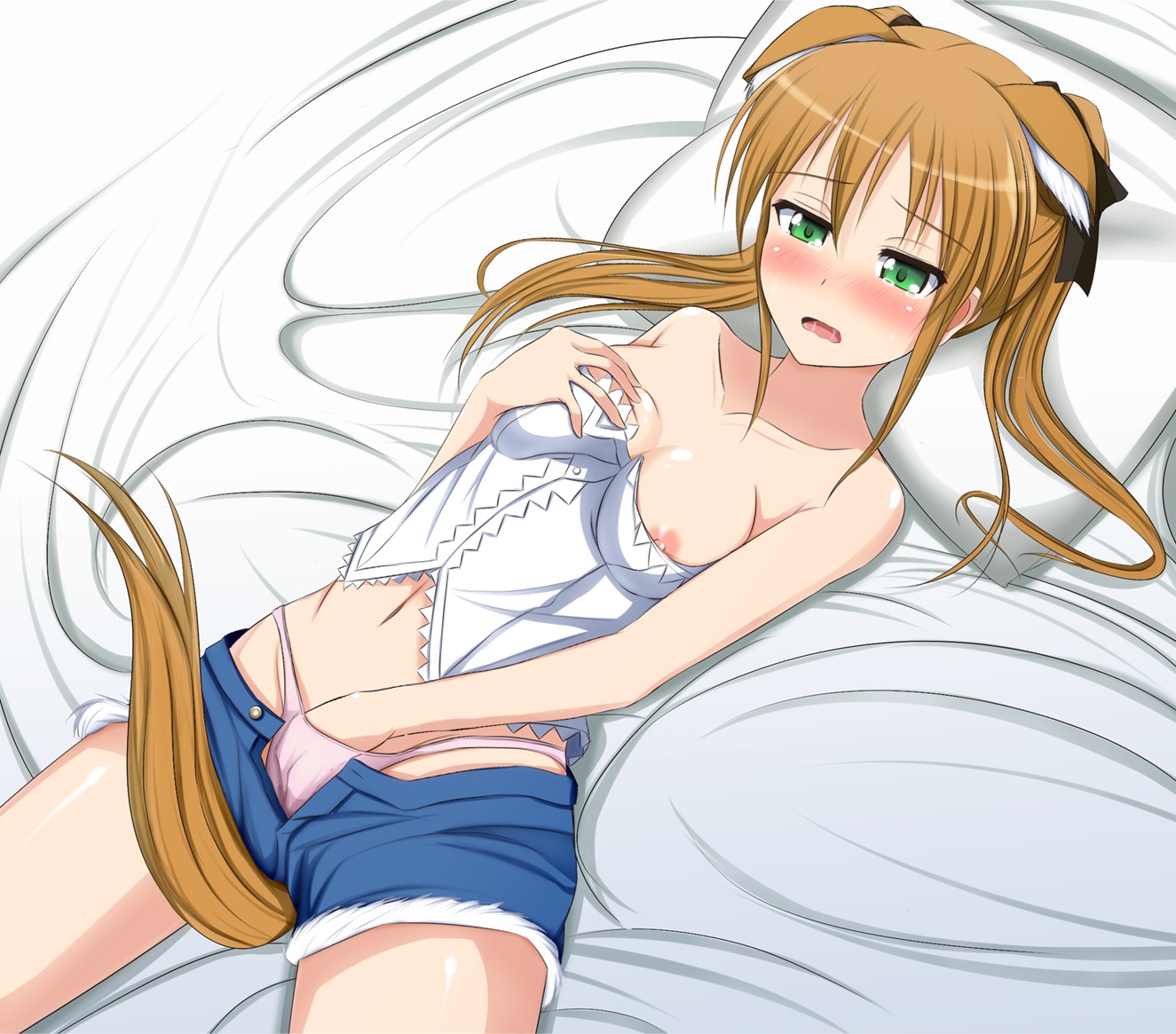 11/11は独身の日なので独り身で寂しくオナニーしてパンツ汚してる美少女の二次エロ画像-33