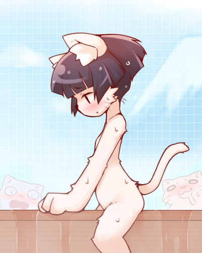 二次ロリ少女がお風呂に入ったついでにオナニーしちゃってるお風呂オナ＆シャワオナロリ二次エロ画像-14