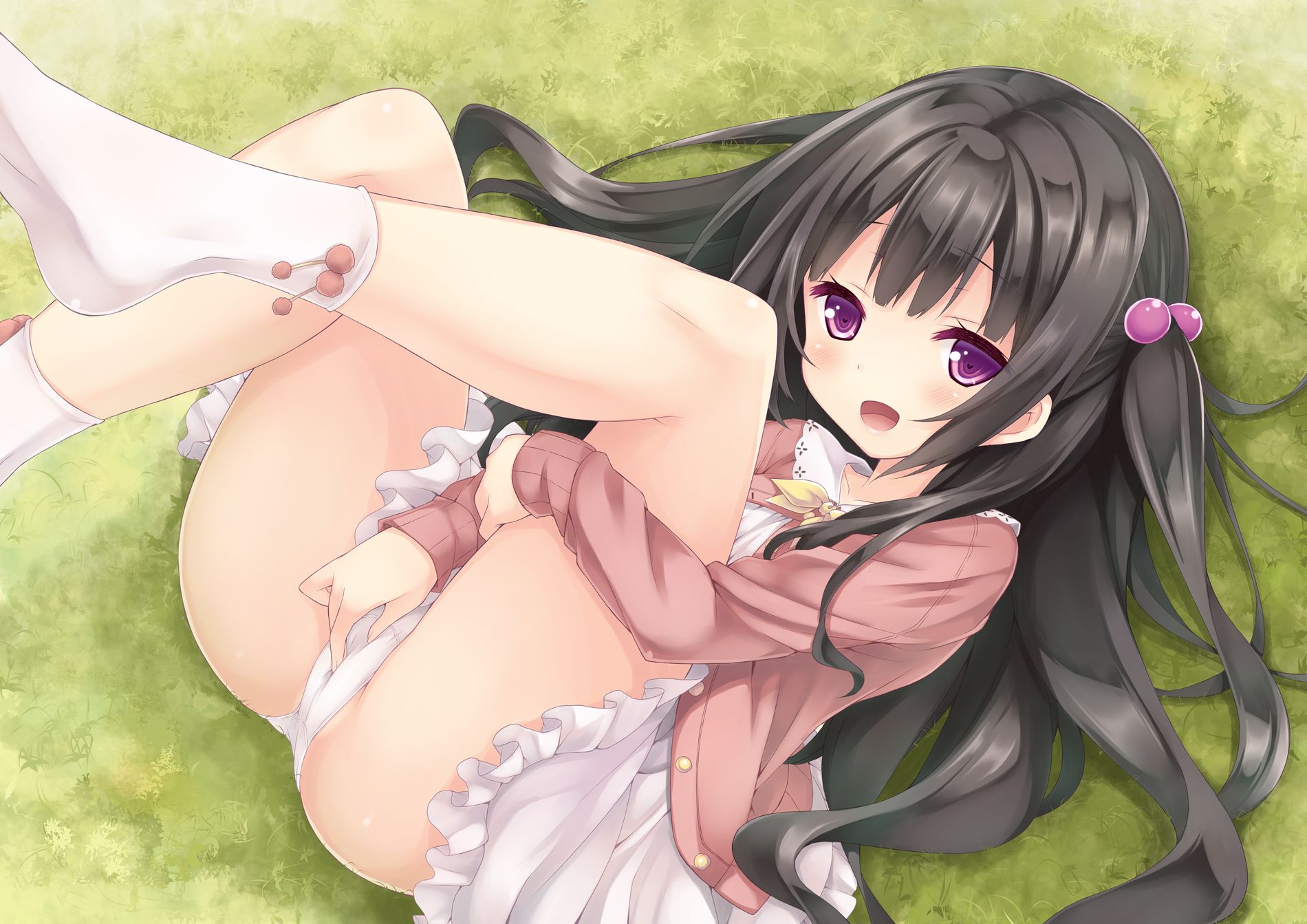 二次ロリ少女の着衣オナニーで脱がずに自慰に夢中になってるロリオナニー二次エロ画像-1