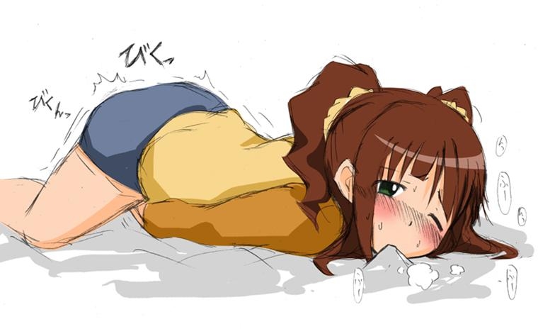 二次ロリ少女の着衣オナニーで脱がずに自慰に夢中になってるロリオナニー二次エロ画像-13