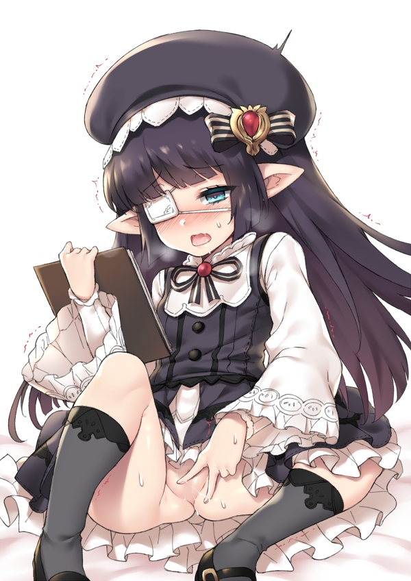 二次ロリ少女の着衣オナニーで脱がずに自慰に夢中になってるロリオナニー二次エロ画像-32