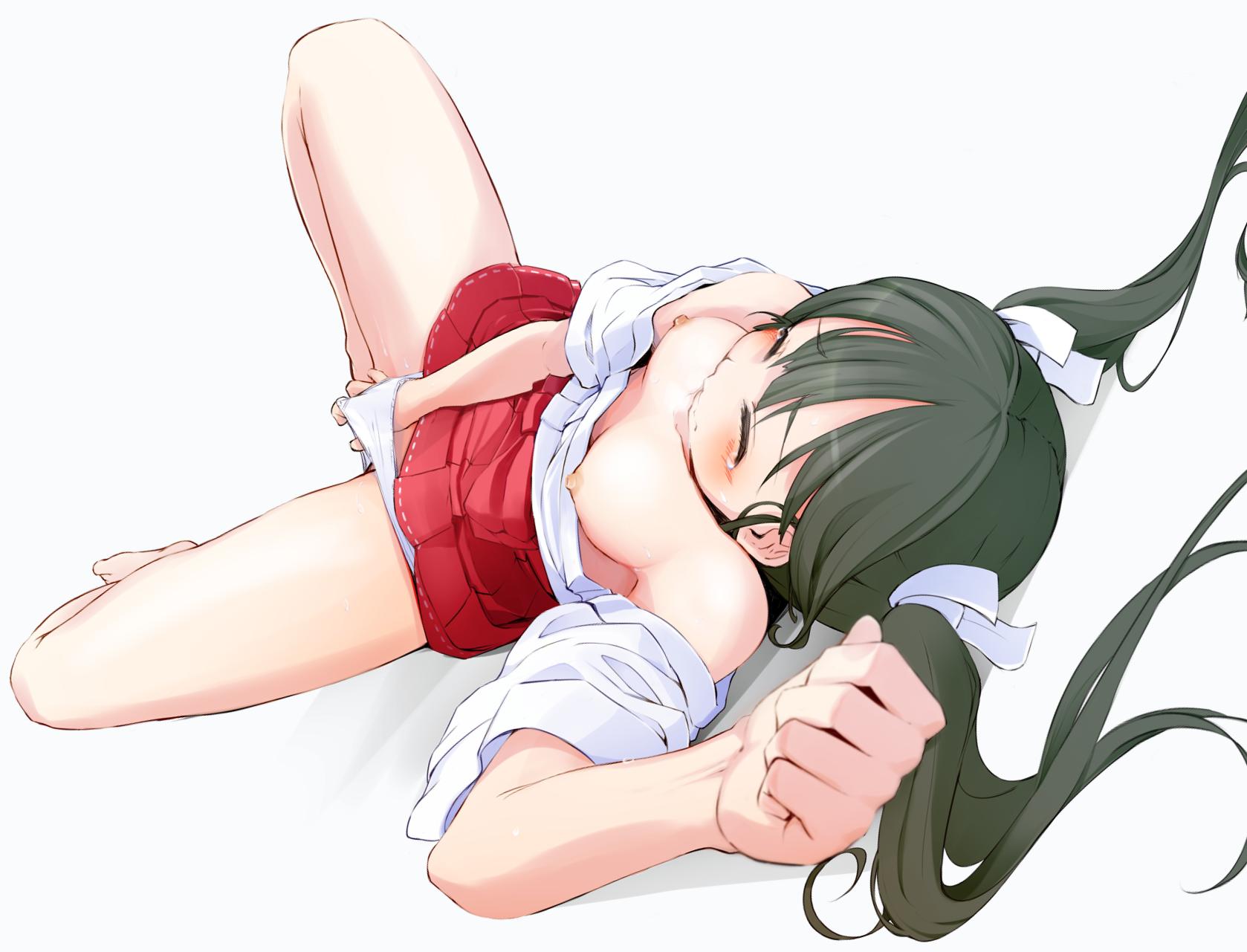 二次ロリ少女が声を押し殺してばれないよう努力しつつも快感に勝てずオナニーに夢中になる二次エロ画像-25