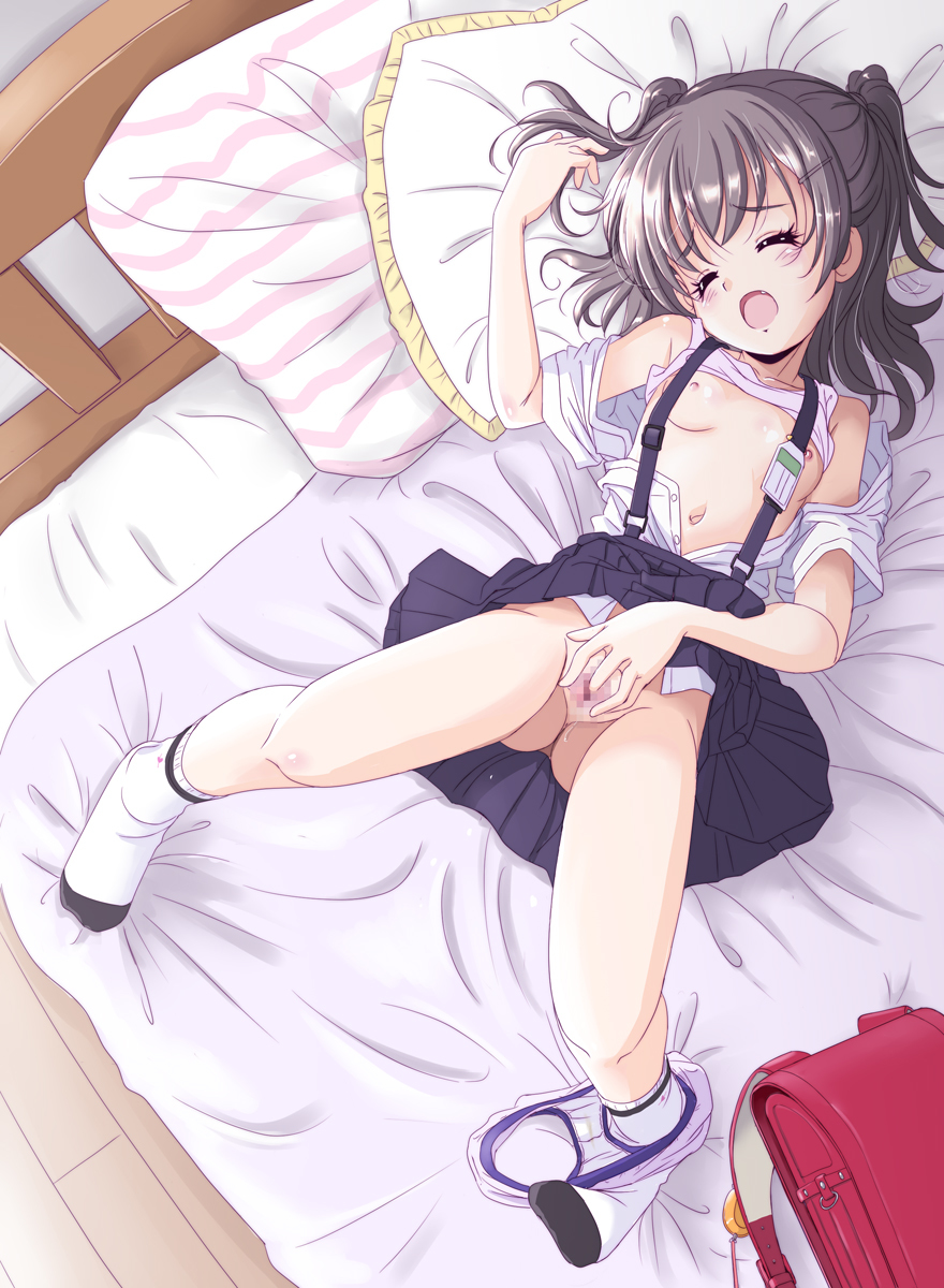 二次ロリ少女の一人エッチ、オナニーに夢中になってるエッチなロリオナ二次エロ画像-26