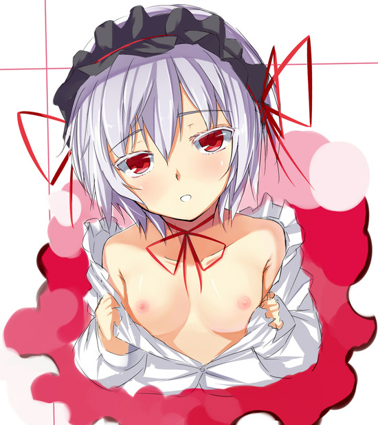 貧乳？いや、ちゃんと膨らみのある微乳！微乳おっぱいの可愛い乳首に吸い付きたくなる二次エロ画像-25
