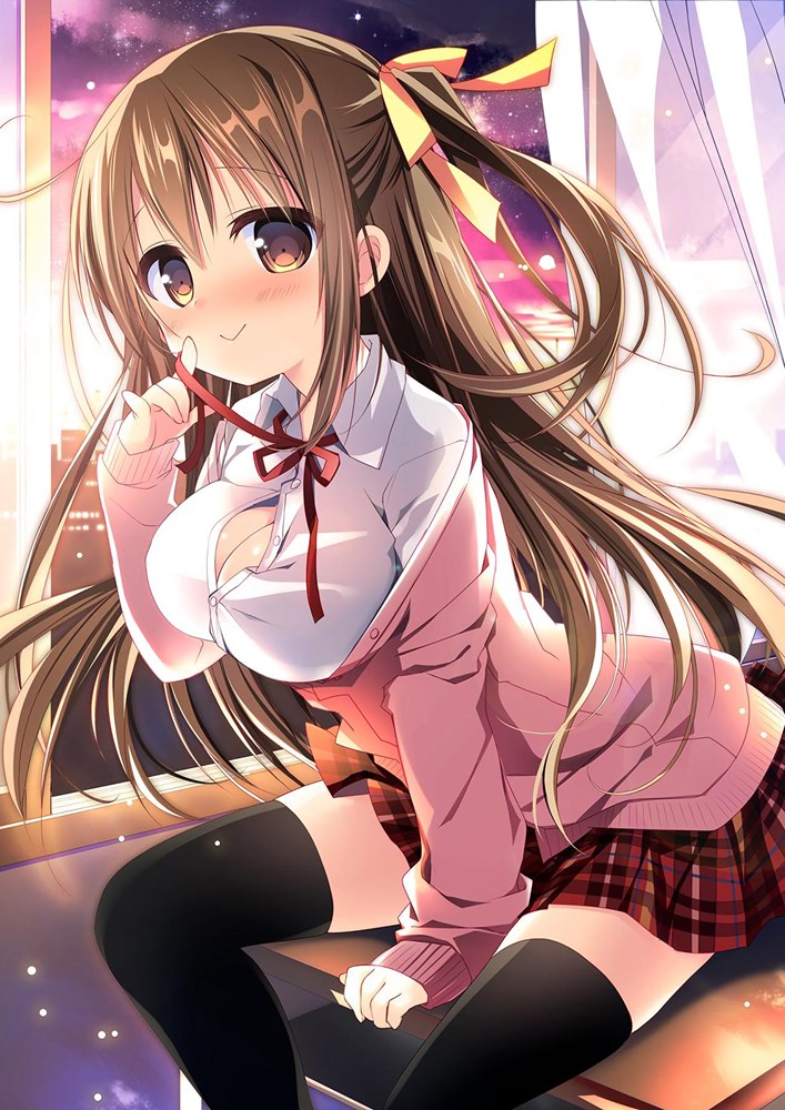 立派なおっぱいをお持ちのロリ巨乳美少女のエロ画像-33