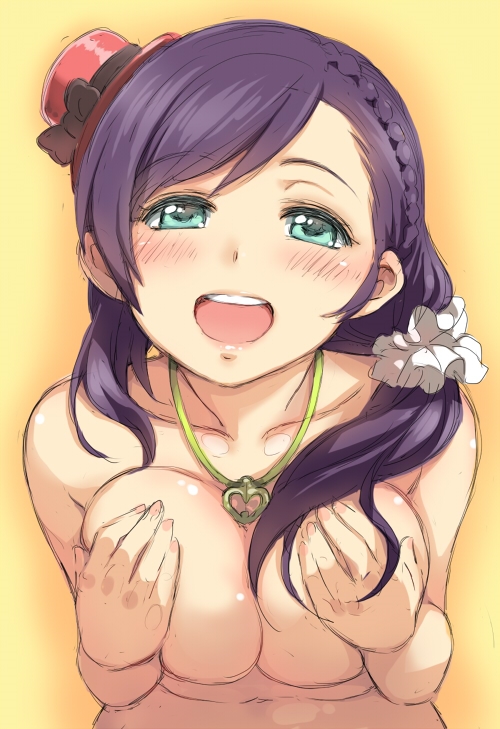 たわわおっぱいな美少女が手ブラで乳首だけ死守してる巨乳手ブラ二次エロ画像-29