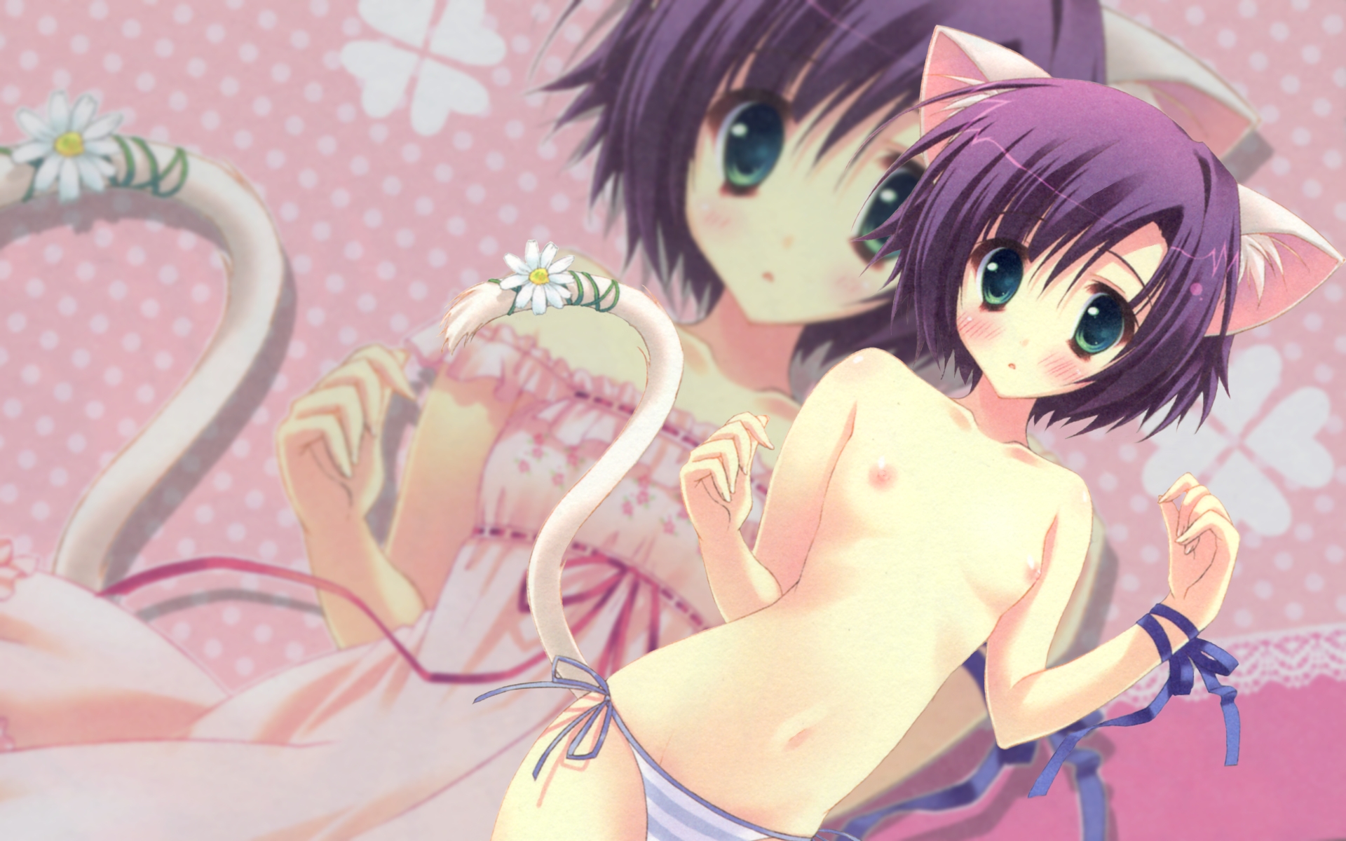 二次ロリ少女の貧乳ちっぱいナイチチを楽しめる美しい貧乳二次エロ画像-32