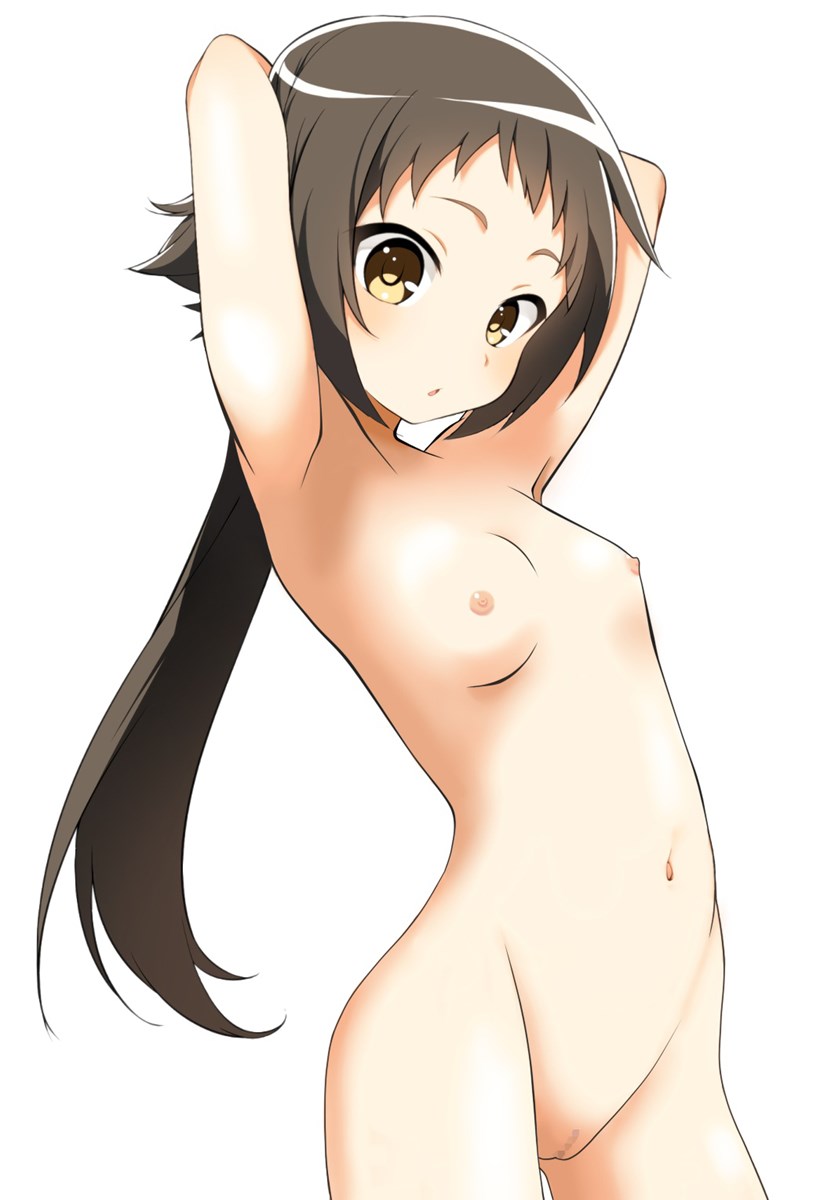 二次ロリ少女のかわいいおっぱい、ぷっくり無乳ちっぱいを舐め回したくなる二次エロ画像-7