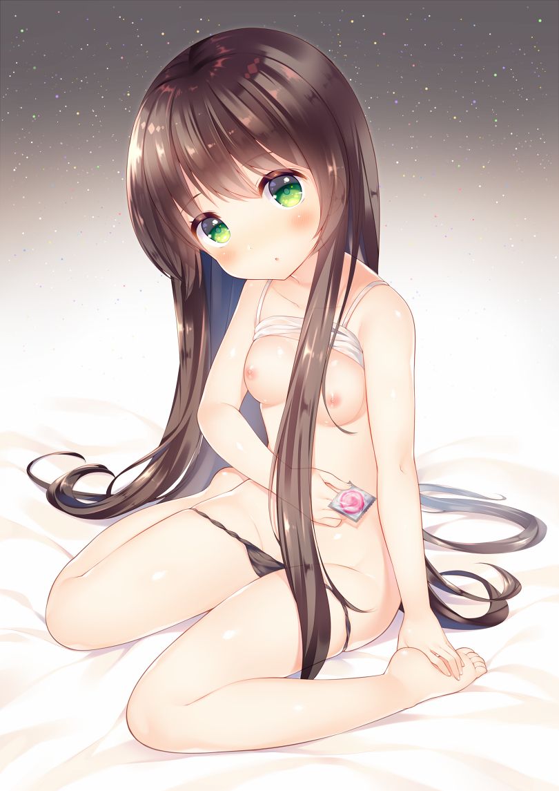 二次膨らみかけ貧乳ロリ少女のかわいいぷっくりちっぱいを愛でるロリ貧乳二次エロ画像-7