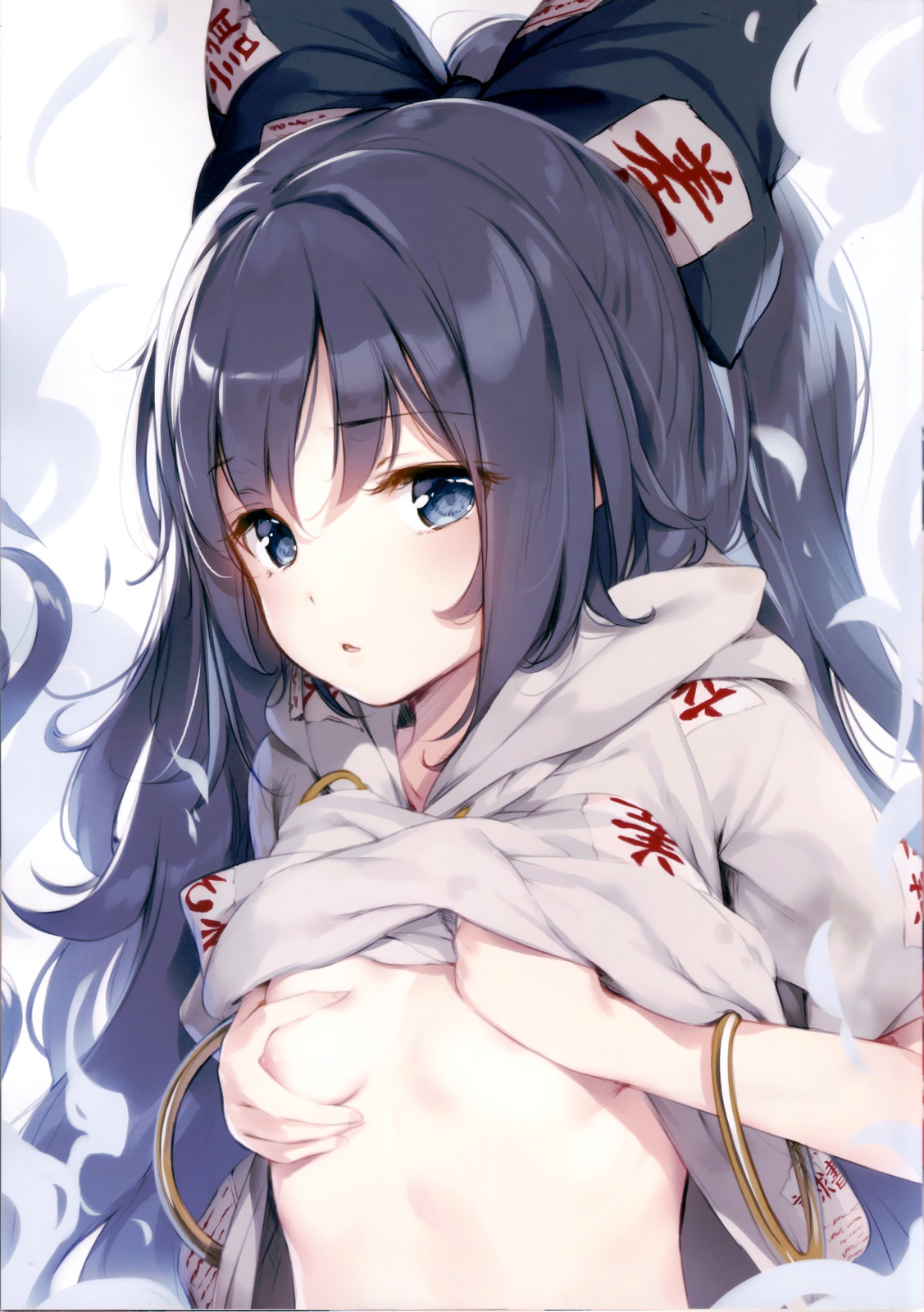 二次ロリ少女の胸が成長してブラが必要かどうか判断するための胸まくりちっぱいロリ二次エロ画像-35