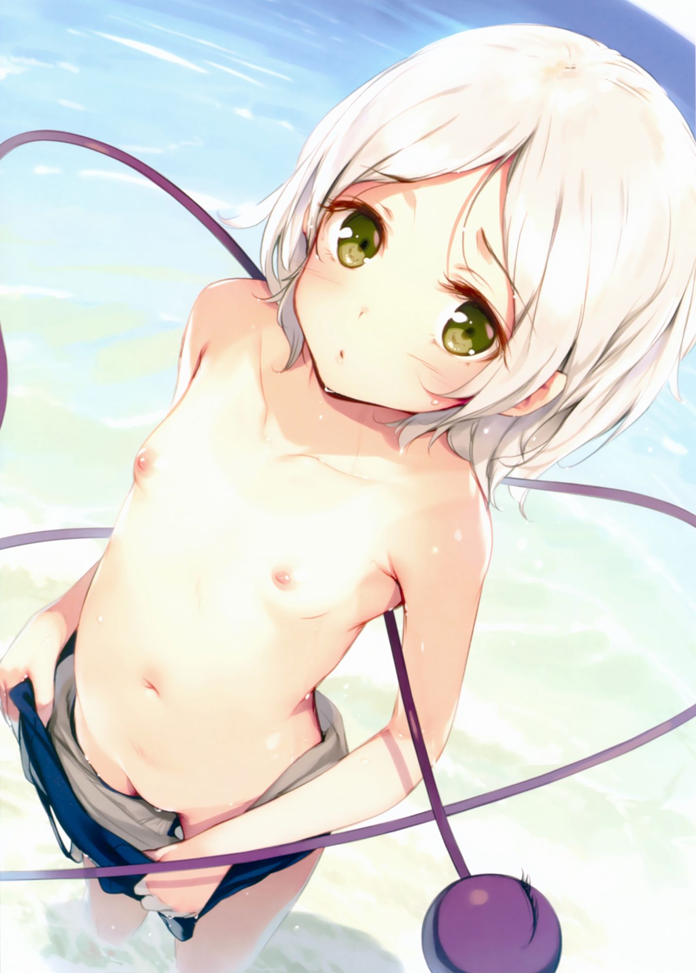 二次ロリ少女のかわいいちっぱいをずっと眺めていたい時に使えるロリちっぱい二次エロ画像-34