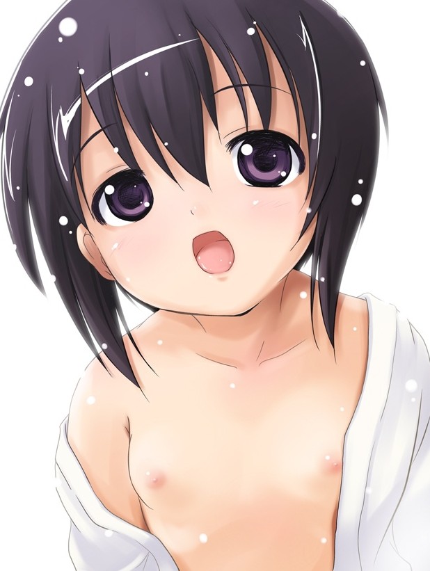 二次ロリ少女の薄着の季節に期待したくなるパイチラチクチラ胸チラちっぱいロリ二次エロ画像-9