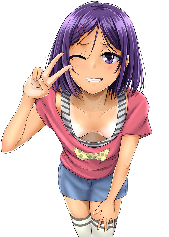 二次ロリ少女の薄着の季節に期待したくなるパイチラチクチラ胸チラちっぱいロリ二次エロ画像-19