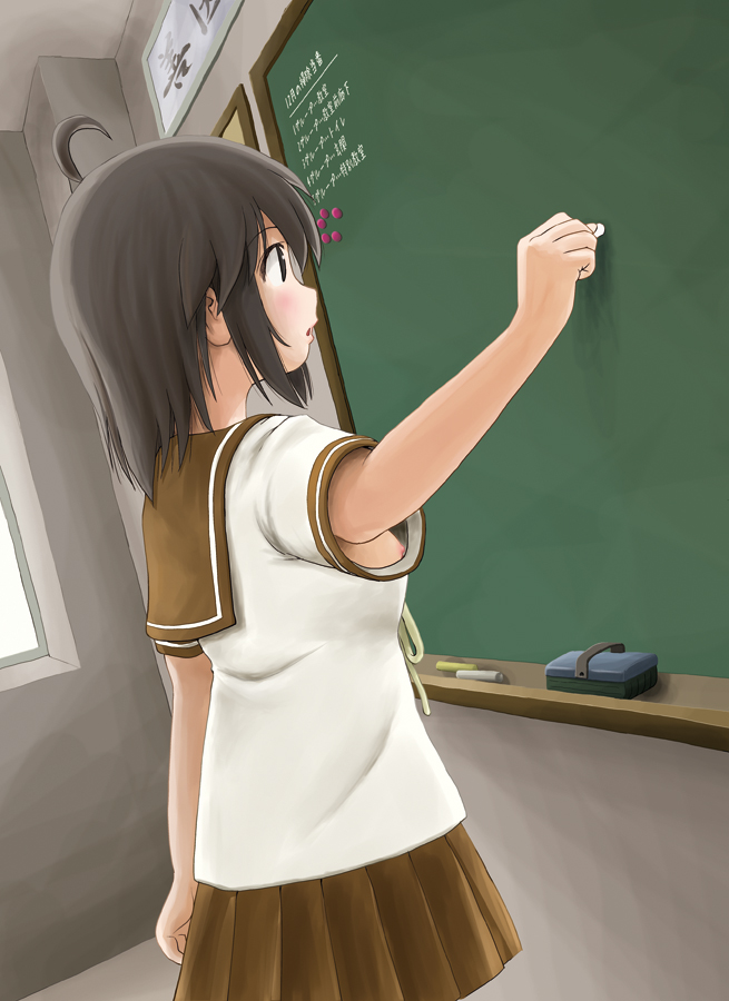 二次ロリ少女の薄着の季節に期待したくなるパイチラチクチラ胸チラちっぱいロリ二次エロ画像-32