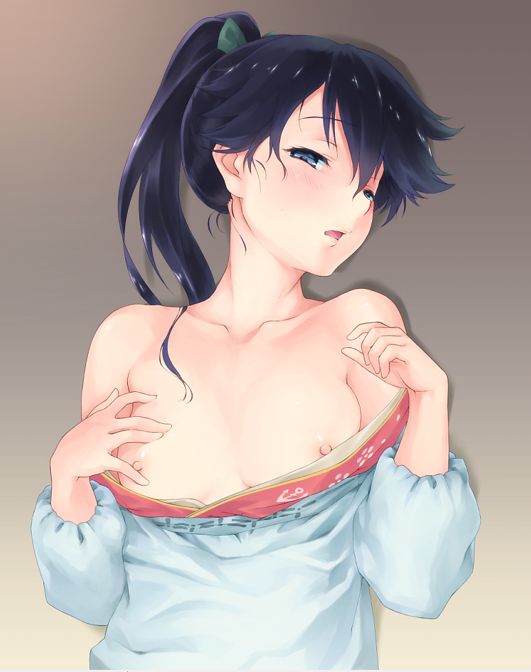 二次ロリ少女の薄着の季節に期待したくなるパイチラチクチラ胸チラちっぱいロリ二次エロ画像-47