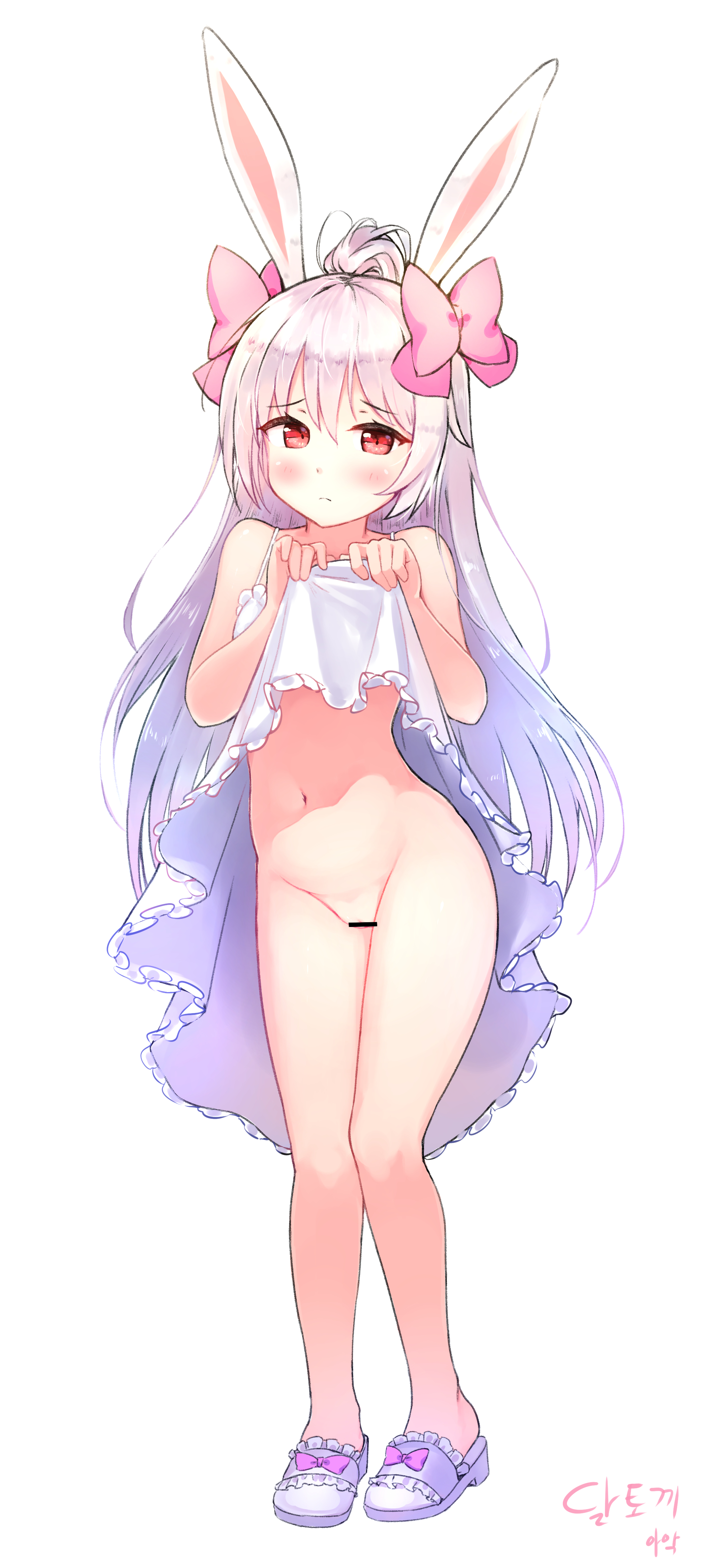 二次ロリ少女が恥じらいをもってふくらみの少ないちっぱいをたくし上げて見せてくれるロリちっぱいたくし上げ二次エロ画像-38