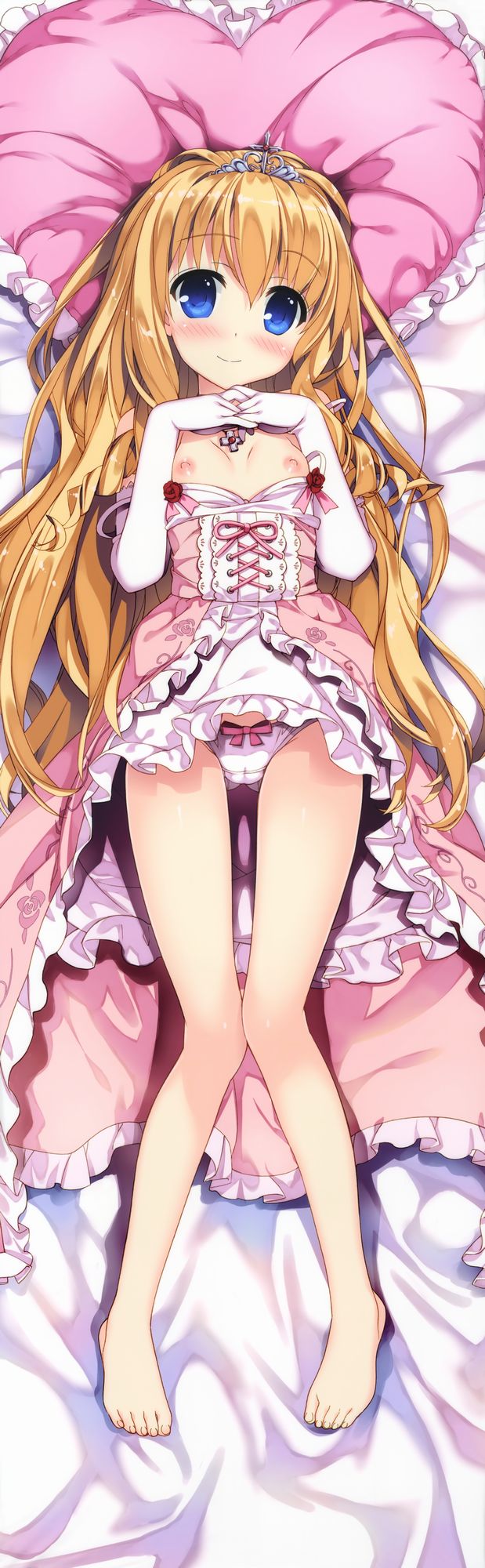 二次ロリ少女のブラをずらしたりたくし上げておっぱい…と言うほどの膨らみが無い乳首見えてる二次エロ画像-18