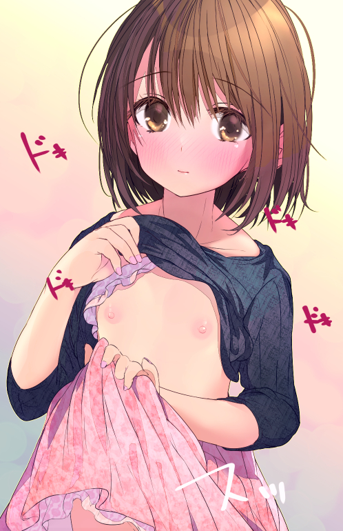 二次ロリ少女のかわいく無防備なちっぱい貧乳にむしゃぶりつきたくなるロリちっぱい二次エロ画像-27