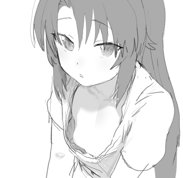 二次ロリ少女が暖かくなってきたので薄着でちくチラしちゃってる二次エロ画像-4