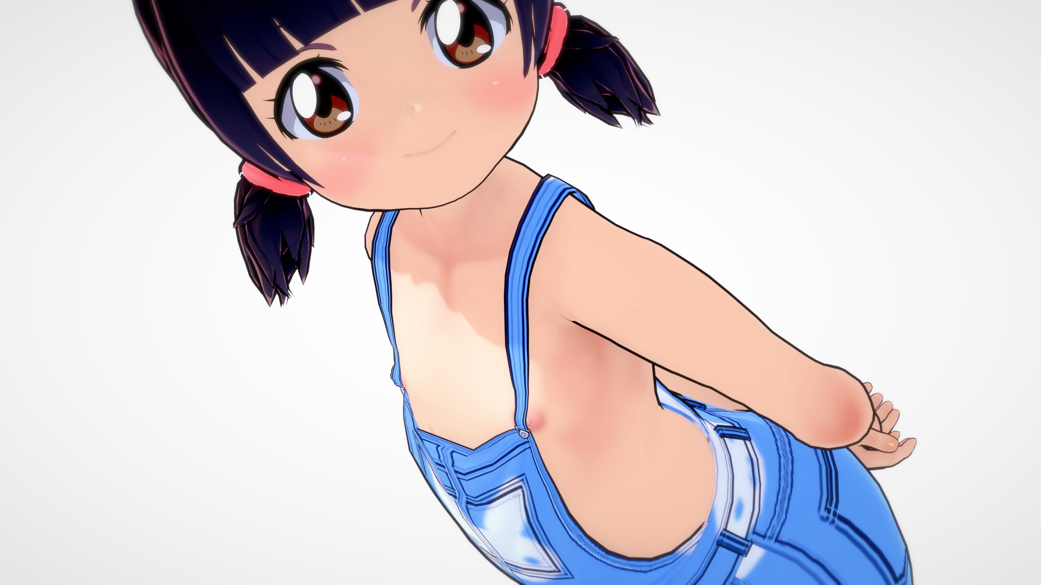 二次ロリ少女が暖かくなってきたので薄着でちくチラしちゃってる二次エロ画像-38