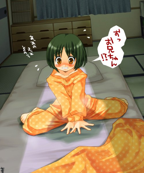 二次ロリ少女が寒い時期トイレ我慢して寝たらおねしょしちゃう二次エロ画像-6