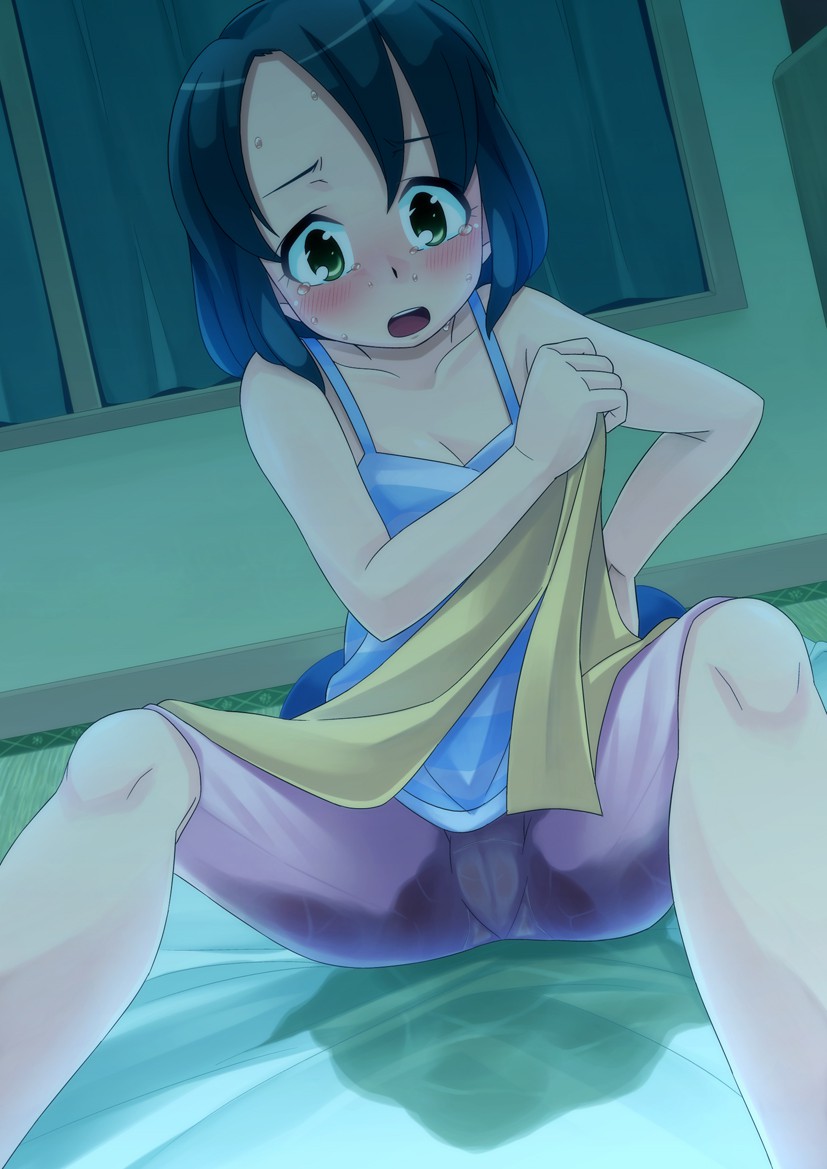 二次ロリ少女が寒い時期トイレ我慢して寝たらおねしょしちゃう二次エロ画像-23