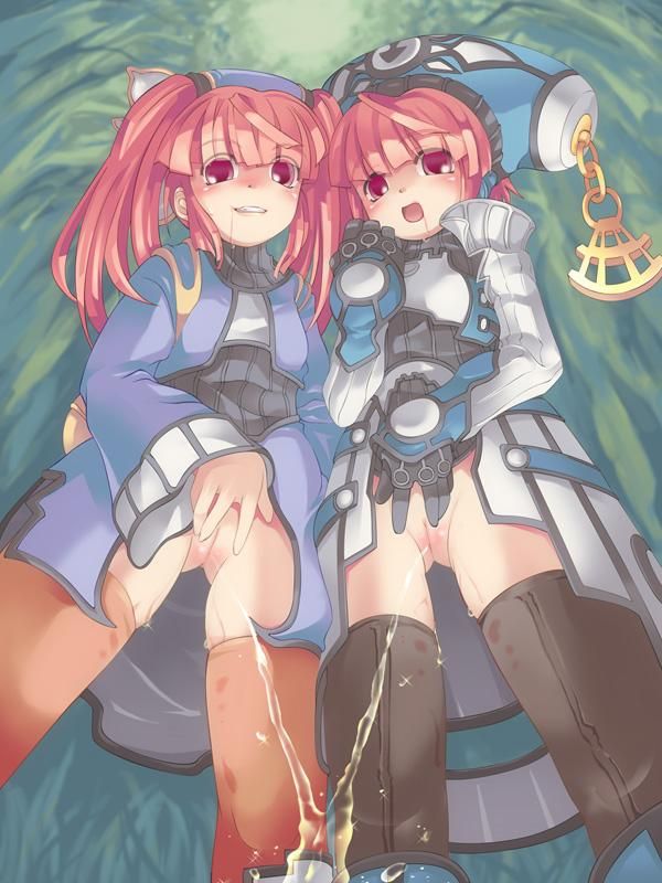 二次ロリ少女が女の子同士二人仲良くつれション！？ロリ少女の同時放尿おしっこ二次エロ画像-3
