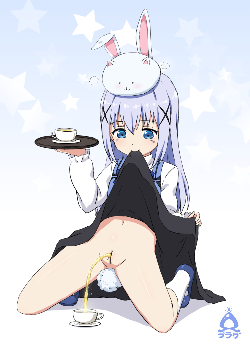 二次ロリ少女がスカートが汚れないようたくし上げておしっこやおもらししてる二次エロ画像-13